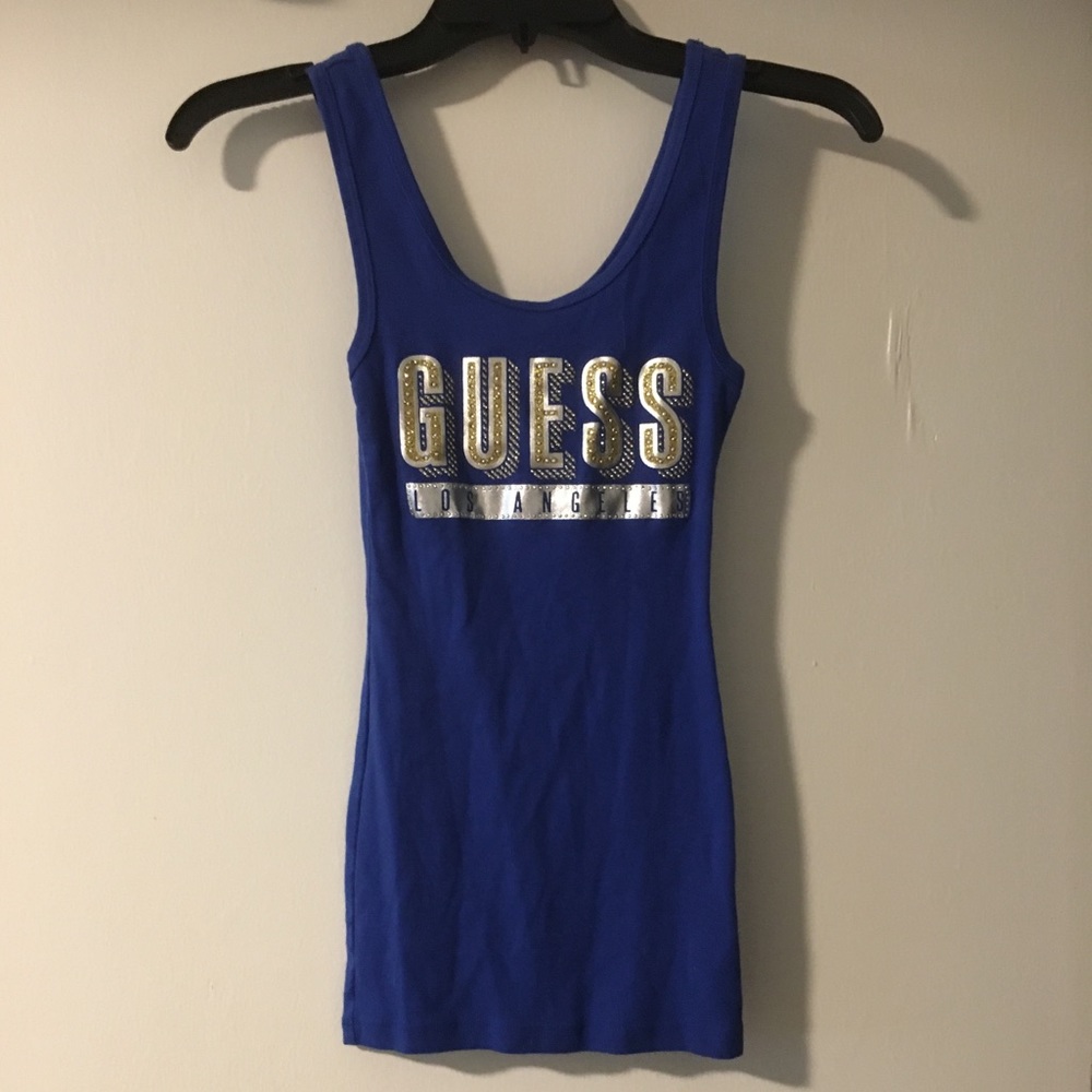 Guess royal blue tank top